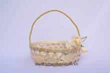 bamboo basket with handle - tv1430